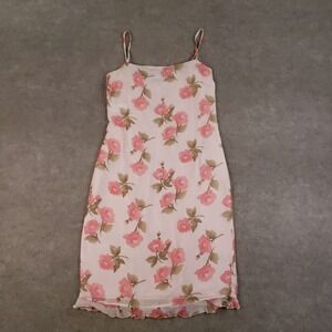 Valentino Miss V Dress Size 6 Small Pink 100% Silk Floral Wedding Lined Sundress